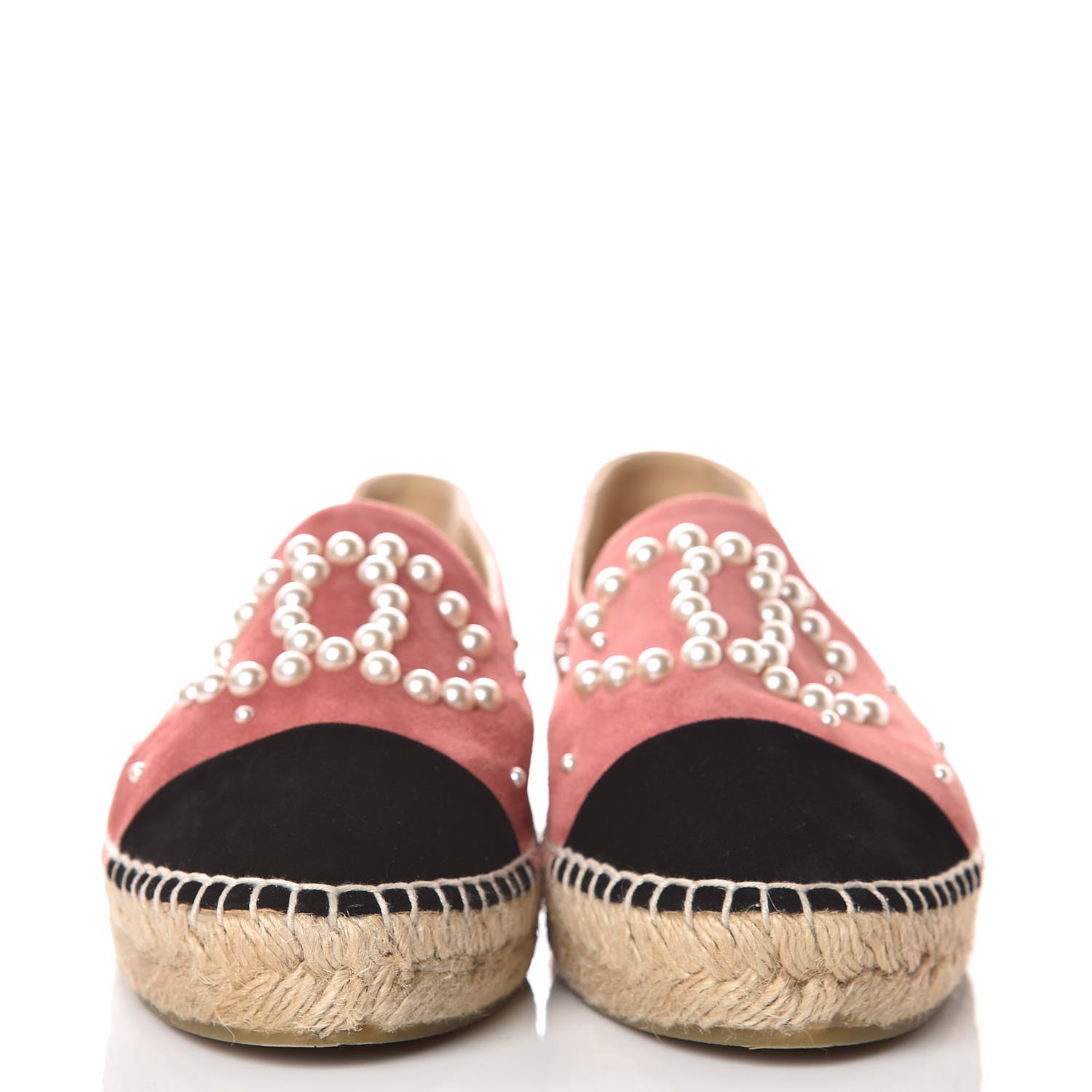 Chanel Suede Pearl CC Espadrilles 39 Pink 2 of 10