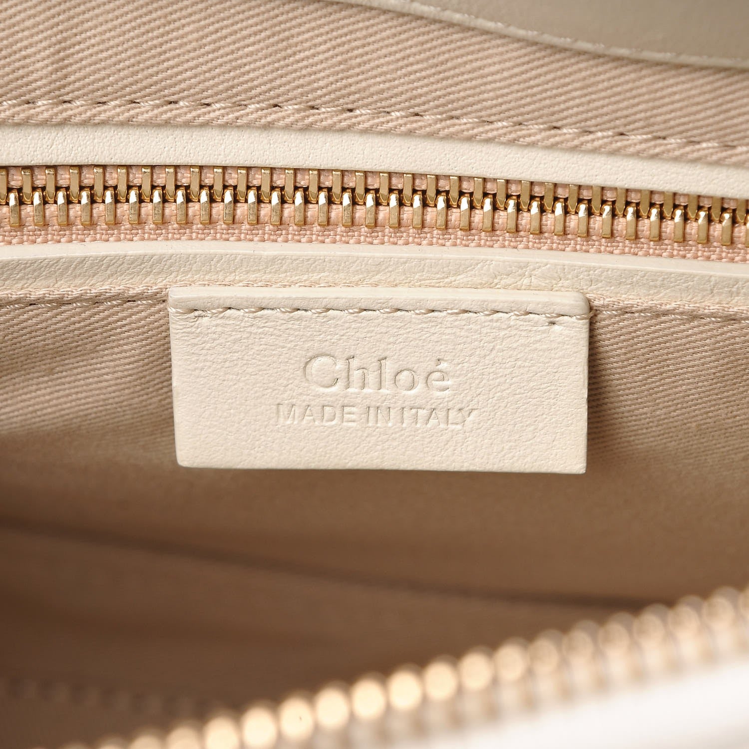 Chloe Calfskin Medium Roy Bag Natural White 6 of 7