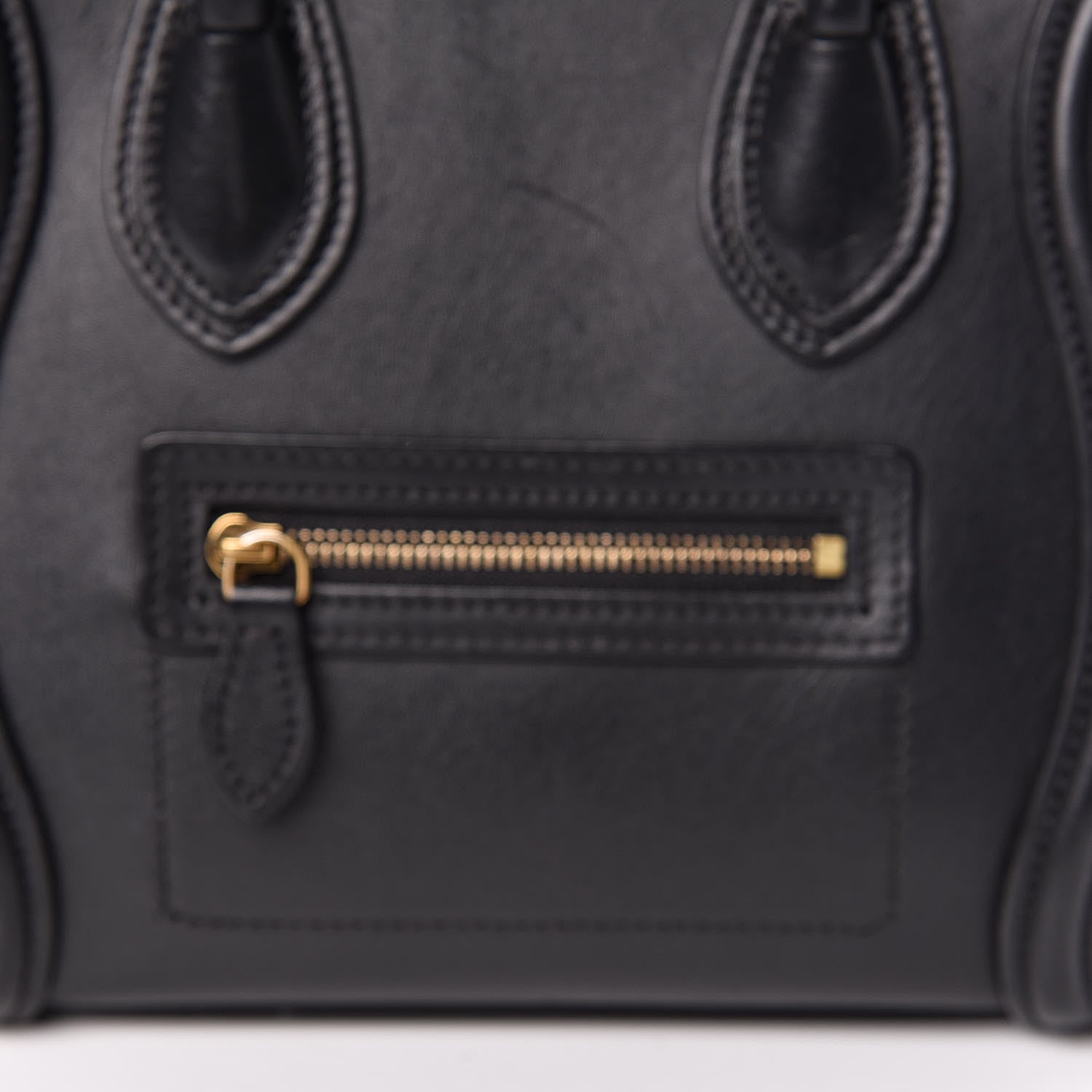 Celine Smooth Calfskin Nano Luggage Black 11 of 12