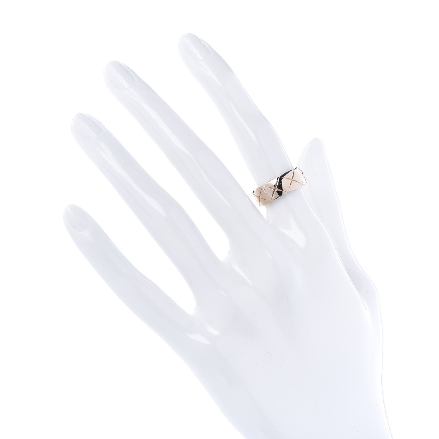 Chanel 18K Beige Gold Small Coco Crush Ring 48 4.5 2 of 7