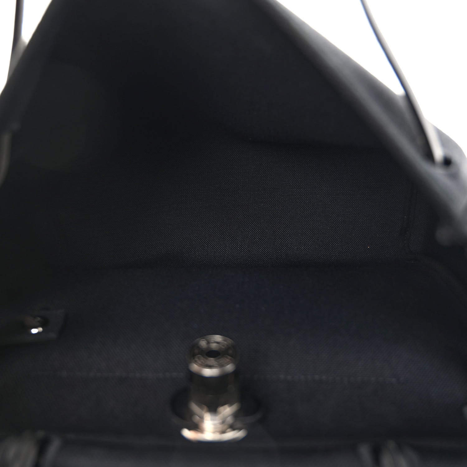 Hermes Military Toile Vache Hunter Herbag Zip PM 31 Black 5 of 9