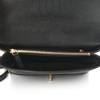 Chanel Grained Calfskin Small Stitched Flap Black 5 of 11