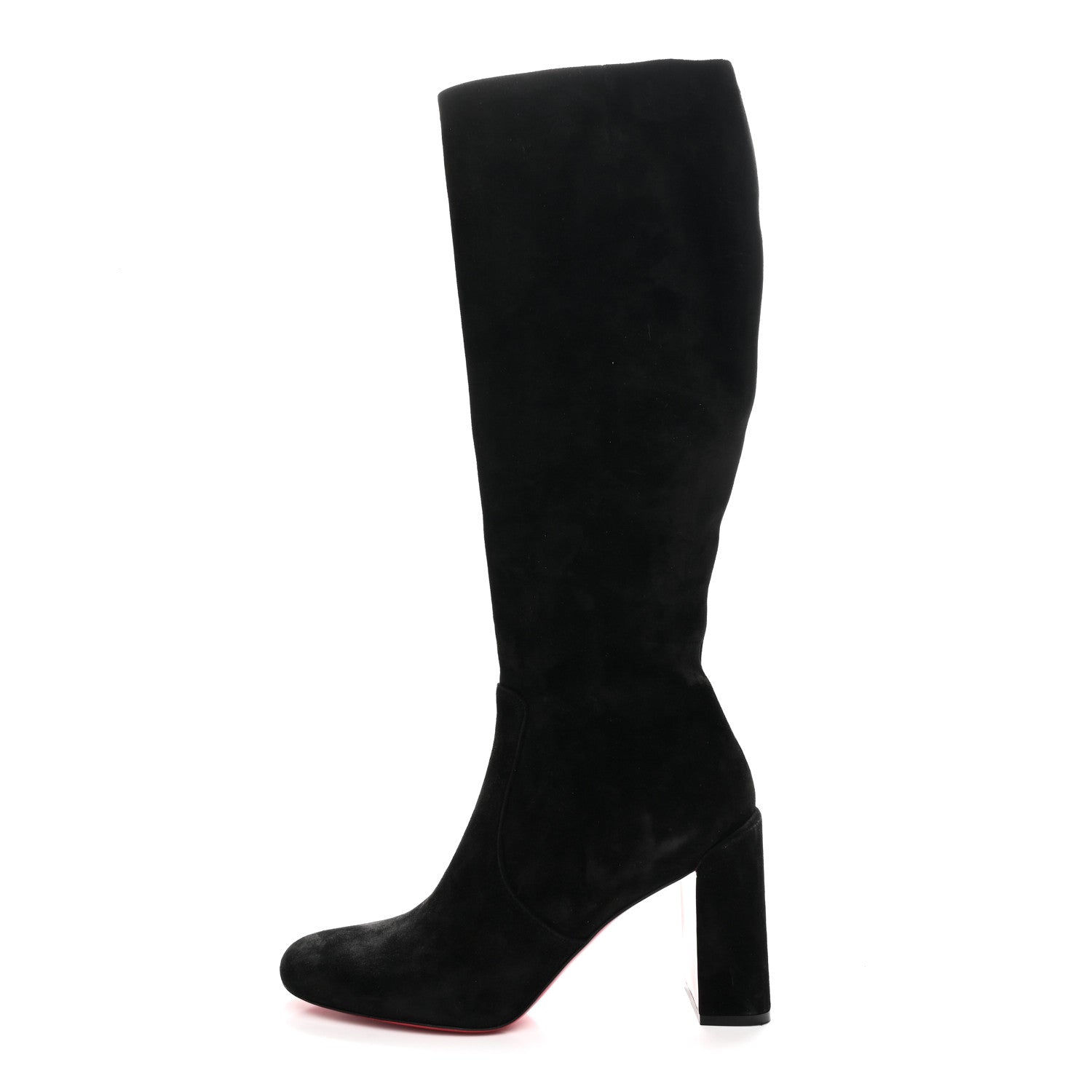 Christian Louboutin Suede Calfskin Cavalika 85 Boots 41 Black 1 of 9
