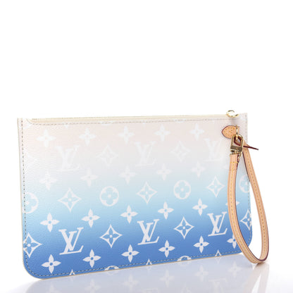 Louis Vuitton Monogram By The Pool Neverfull MM Pochette Blue 3 of 7