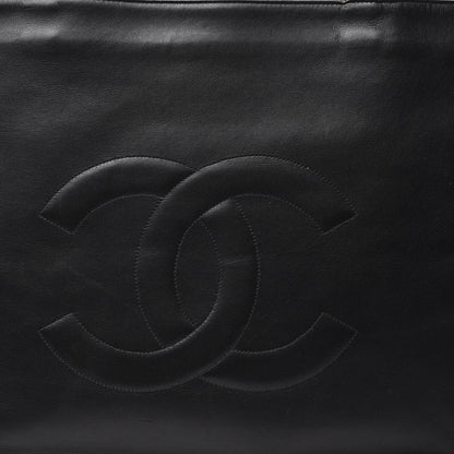 Chanel Lambskin CC Tote Black 10 of 11