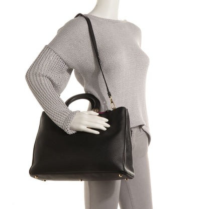 Christian Dior Bullcalf Leather Diorissimo Large Black and Rose Indien 2 of 8