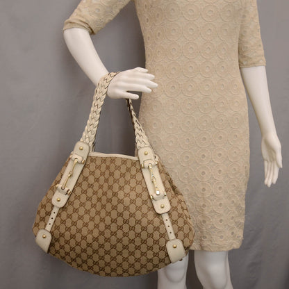 Gucci Monogram Medium Pelham Shoulder Bag White 2 of 8