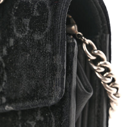 Gucci Velvet GG Monogram Mini Dionysus Chain Wallet Blue Beige Black 13 of 17