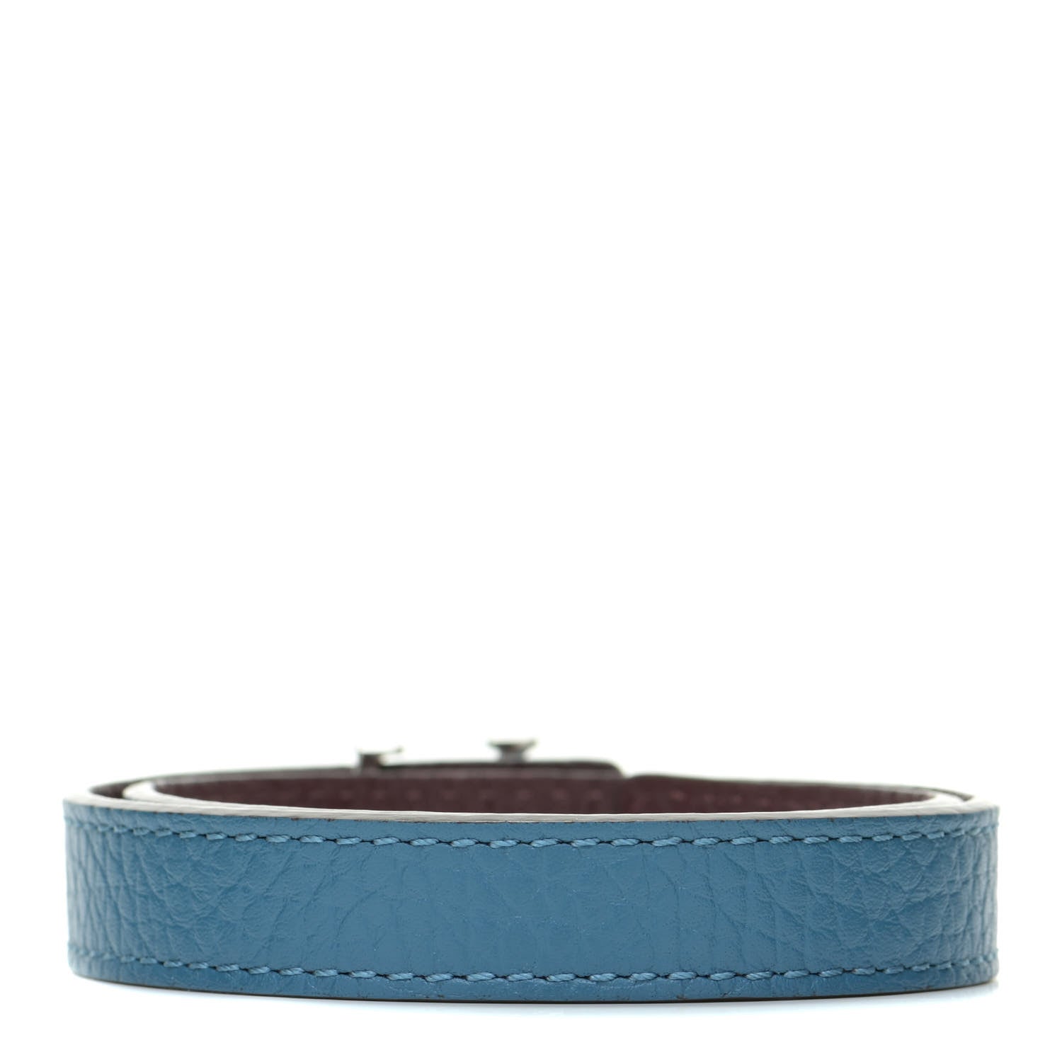 Louis Vuitton Taurillon LV Initiales Reversible Bracelet Bordeaux Bleuet 3 of 8