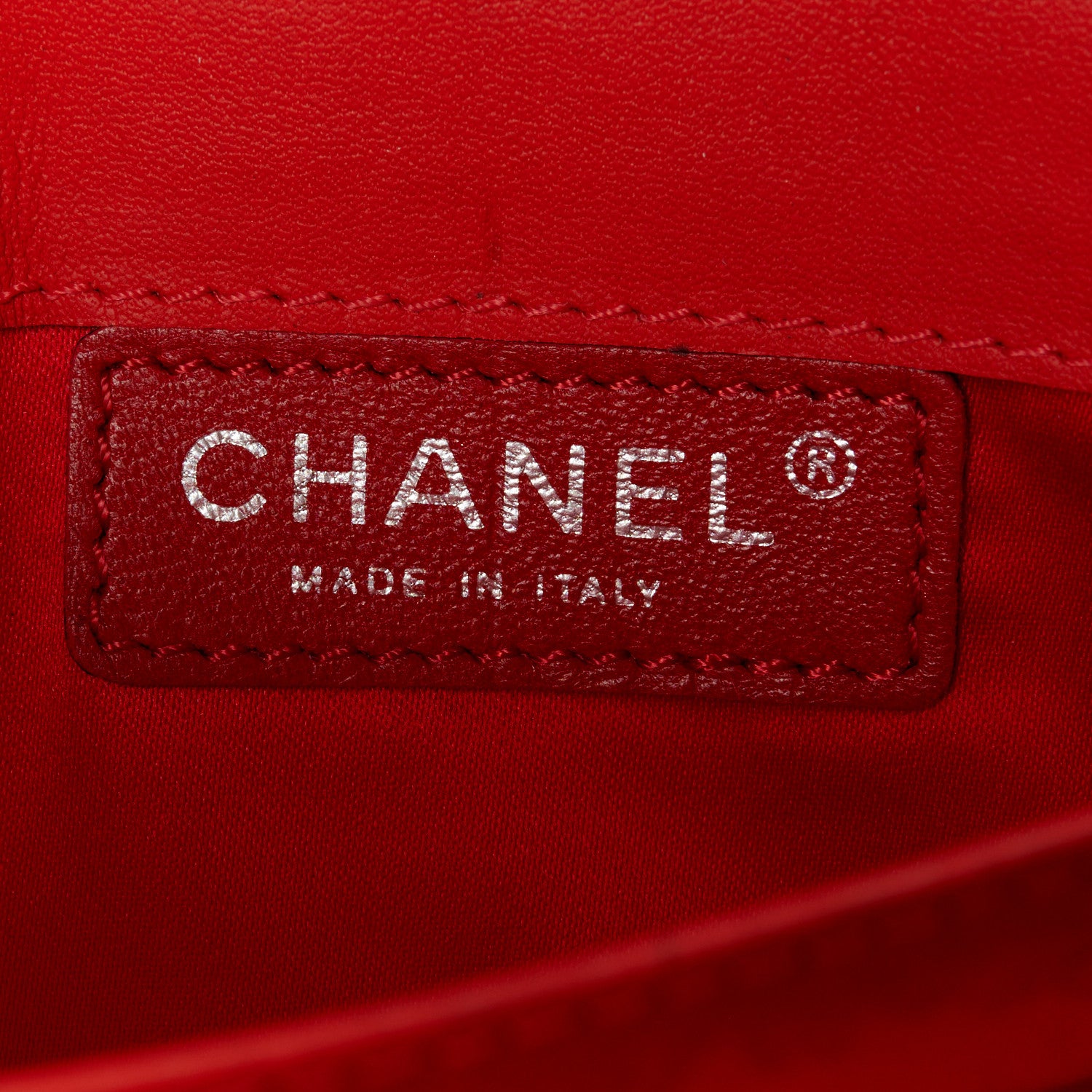 Chanel Patent Calfskin Quilted Brilliant East West Flap Clutch Red 7 of 12