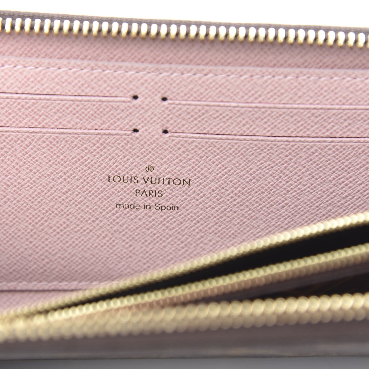 Monogram Clemence Wallet Rose Ballerine