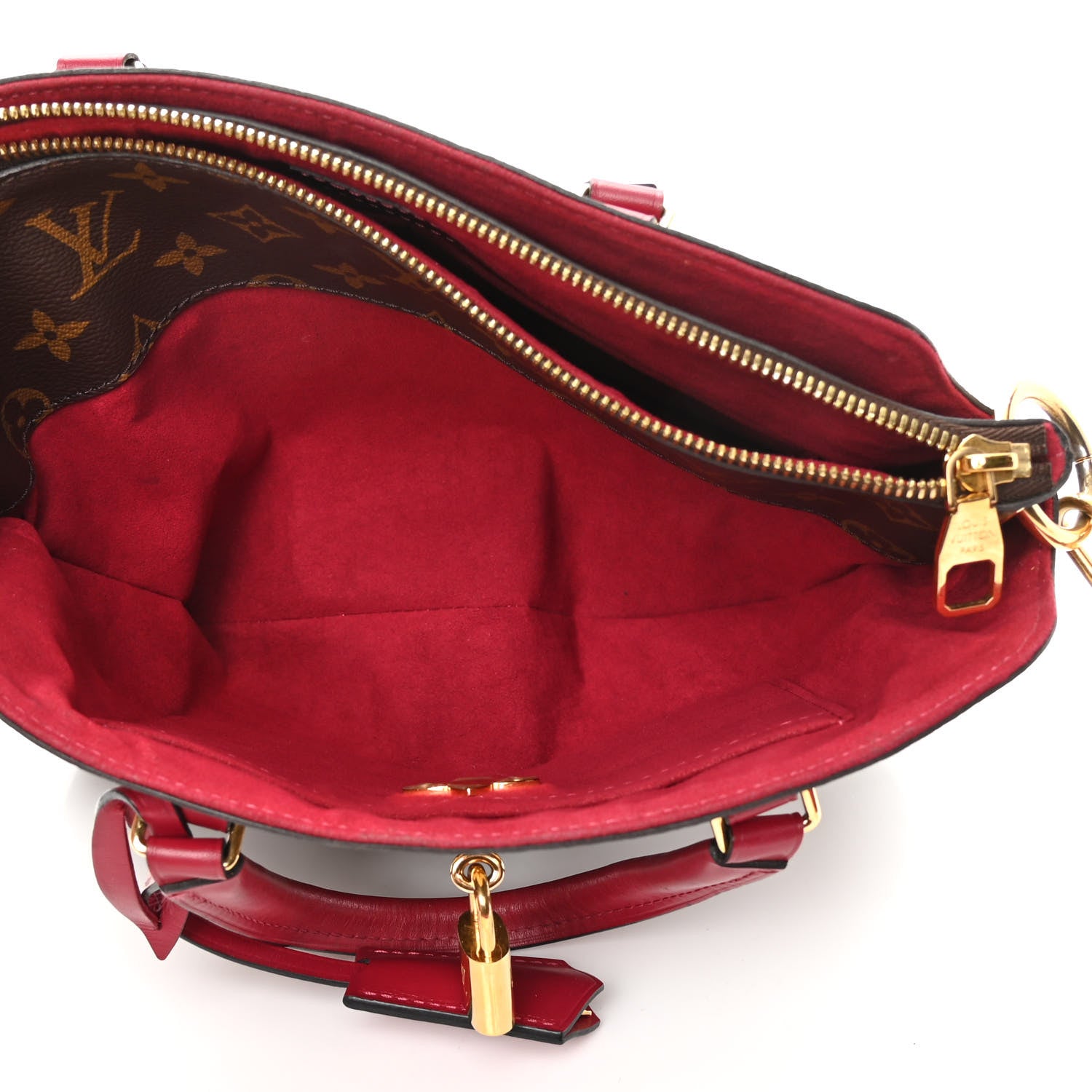 Louis Vuitton Monogram Flower Zipped Tote PM Lie de Vin 7 of 19