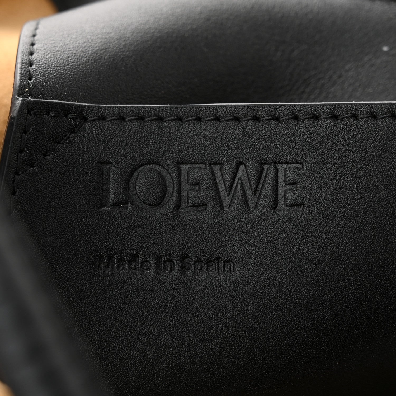 Loewe Shiny Nappa Calfskin Paseo Shoulder Bag Black 6 of 11