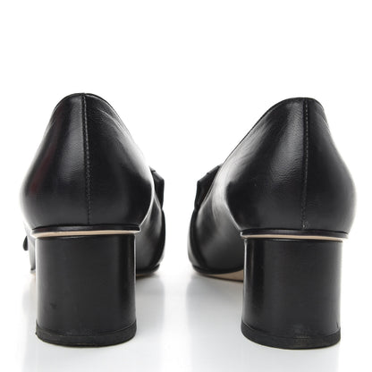 Gucci Malaga Kid GG Marmont Fringe 50mm Loafer Pumps 37 Black 6 of 10