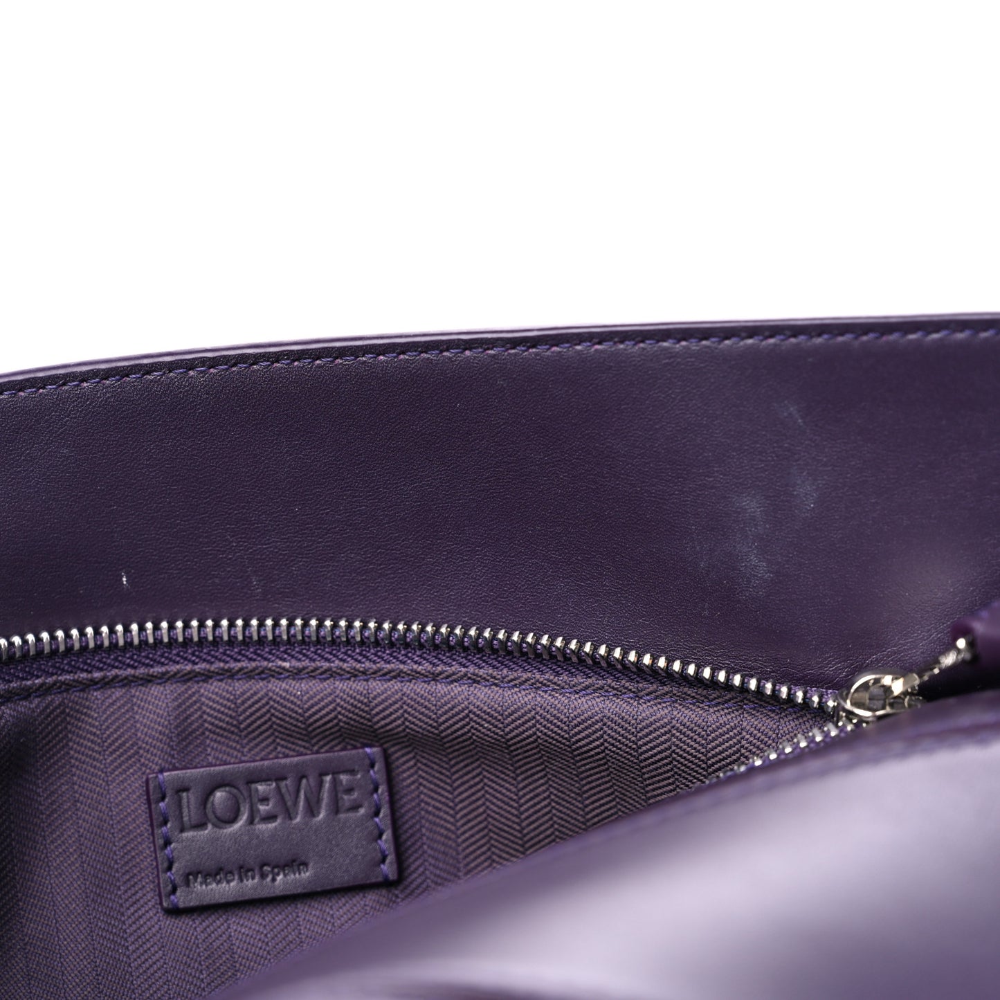 Satin Calfskin Small Puzzle Bag Deep Purple