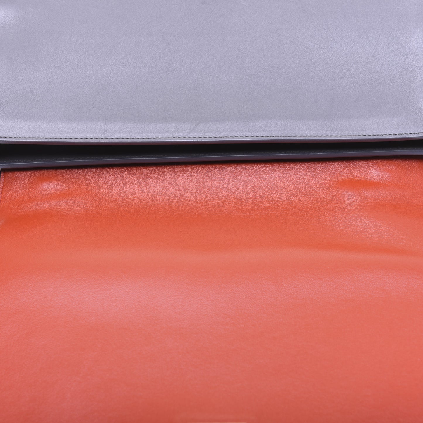Smooth Calfskin Suede Medium Tri-Color Trapeze Flamingo