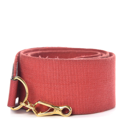 Hermes Toile Courchevel Shoulder Strap Rouge Vif 1 of 3