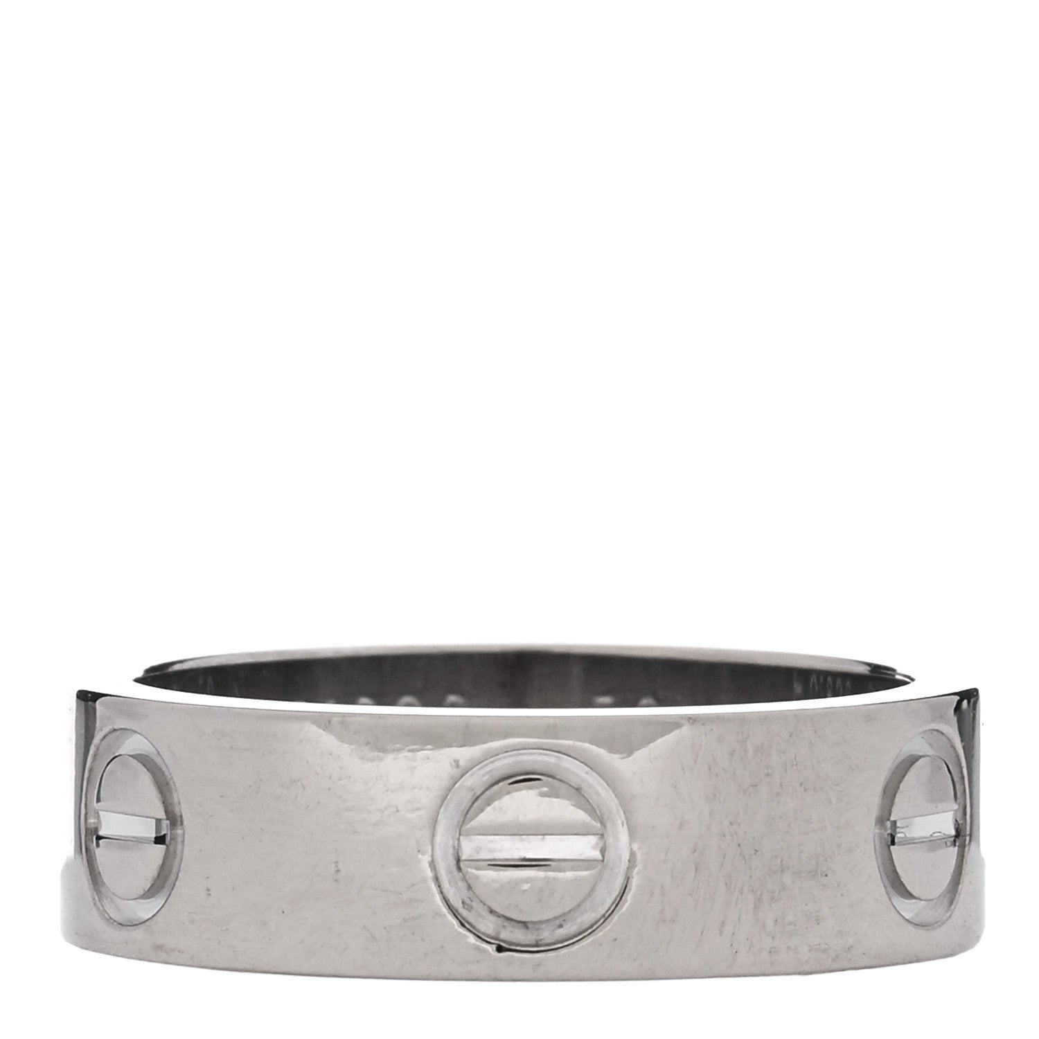 Cartier 18K White Gold 5.5mm LOVE Ring 49 5 1 of 4