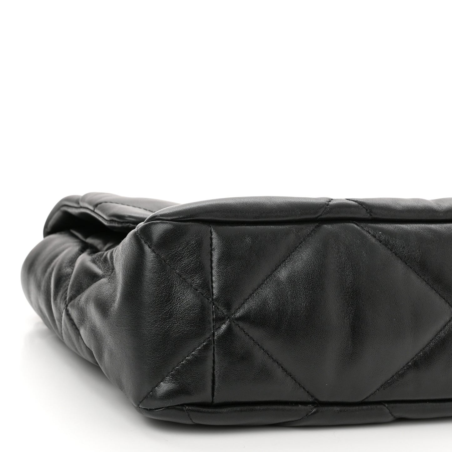 Lambskin Quilted Large Chanel 19 Flap Black