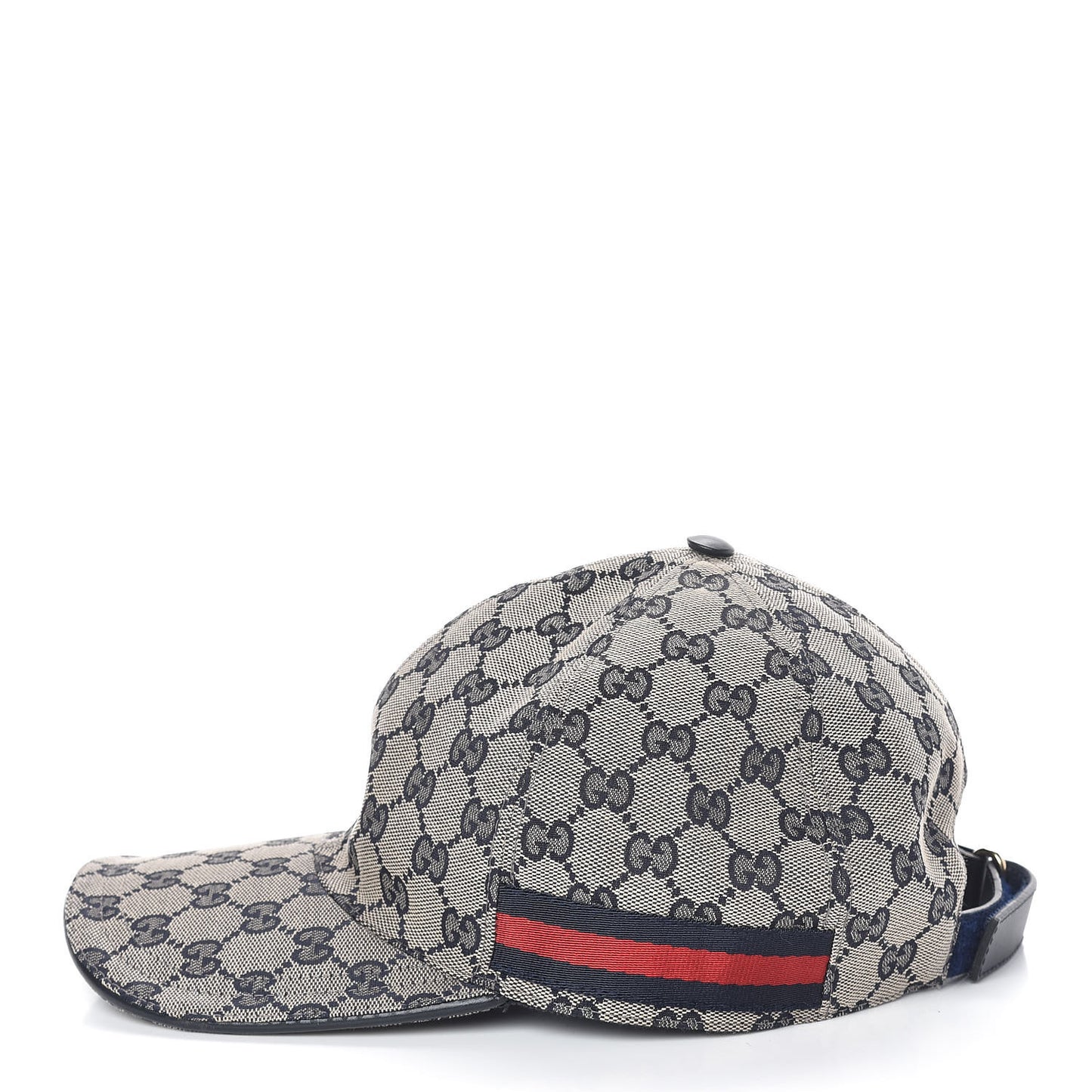Monogram Web Baseball Hat XL Beige Blue