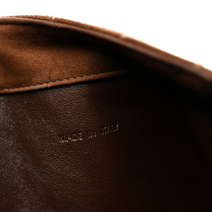 Chanel Suede Quilted Chocolate Bar Medium Single Flap Brown 7 of 14