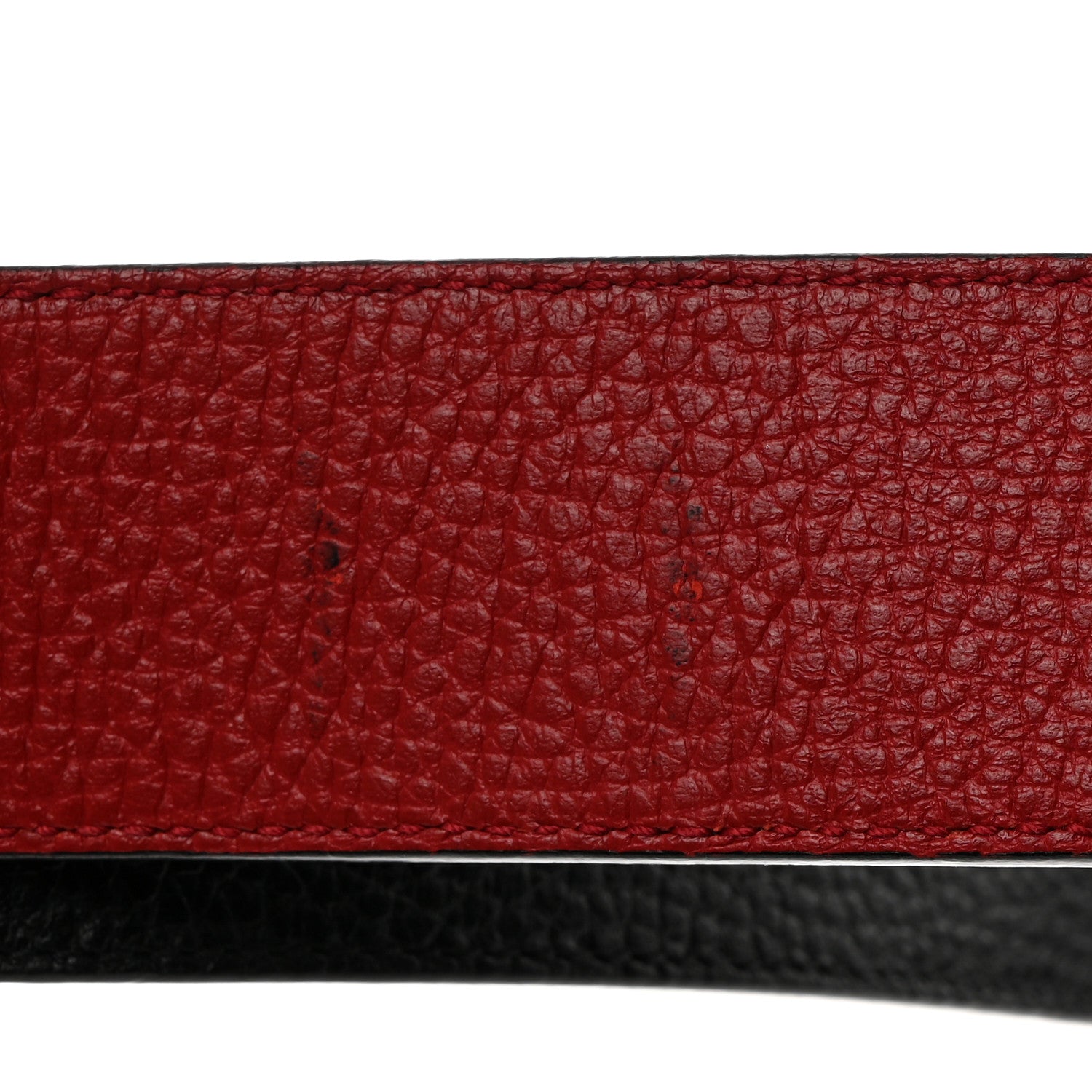 Gucci Calfskin 1973 Reversible Belt 80 32 Black Red 5 of 9