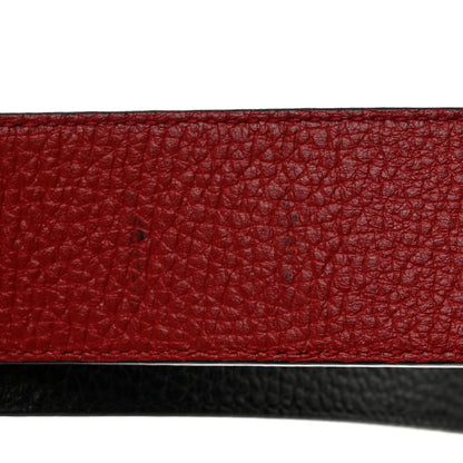 Gucci Calfskin 1973 Reversible Belt 80 32 Black Red 5 of 9