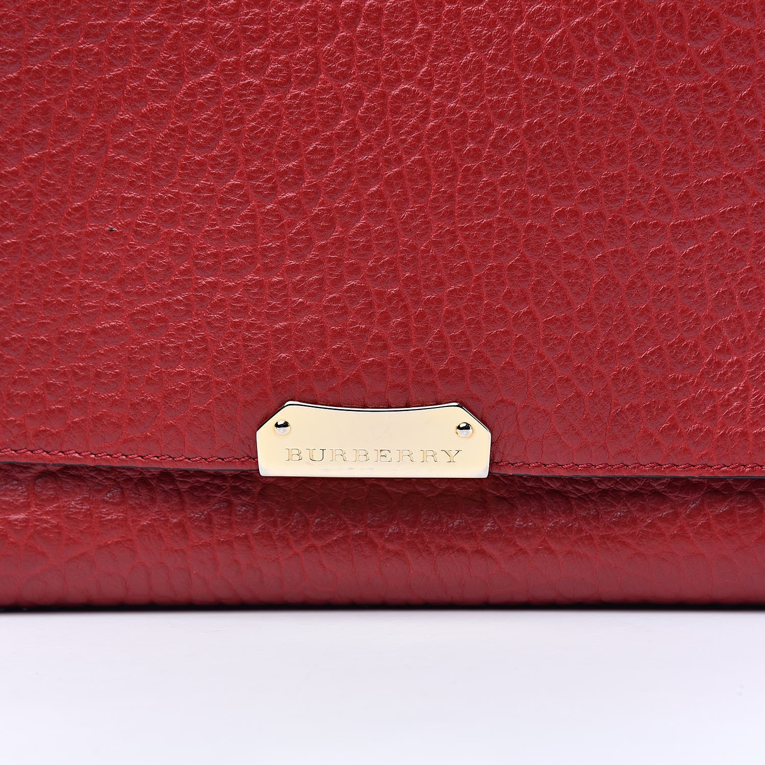Burberry Signature Grain Vintage Finish Langley Crossbody Red 9 of 9