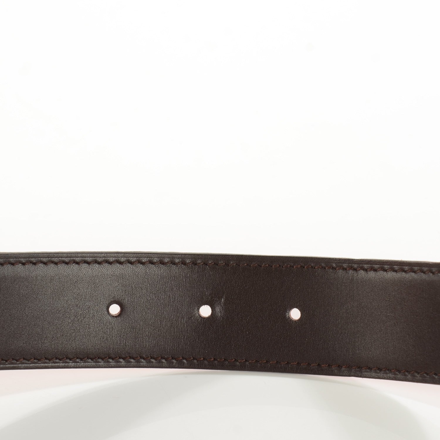 Hermes Togo Box 32mm H Belt 90 Orange Chocolate 6 of 8