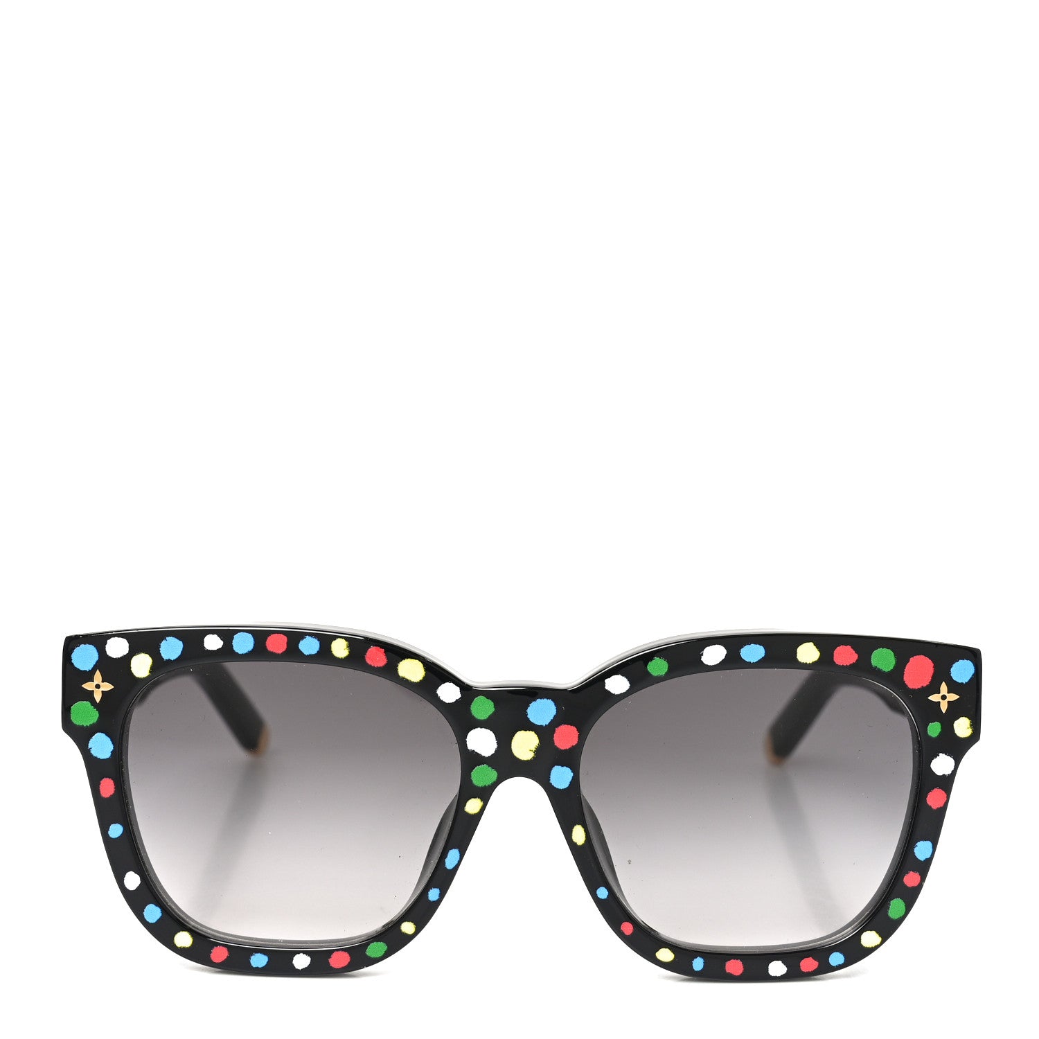 Louis Vuitton LV X YK Acetate Painted Dots Sunglasses Z1903E Black