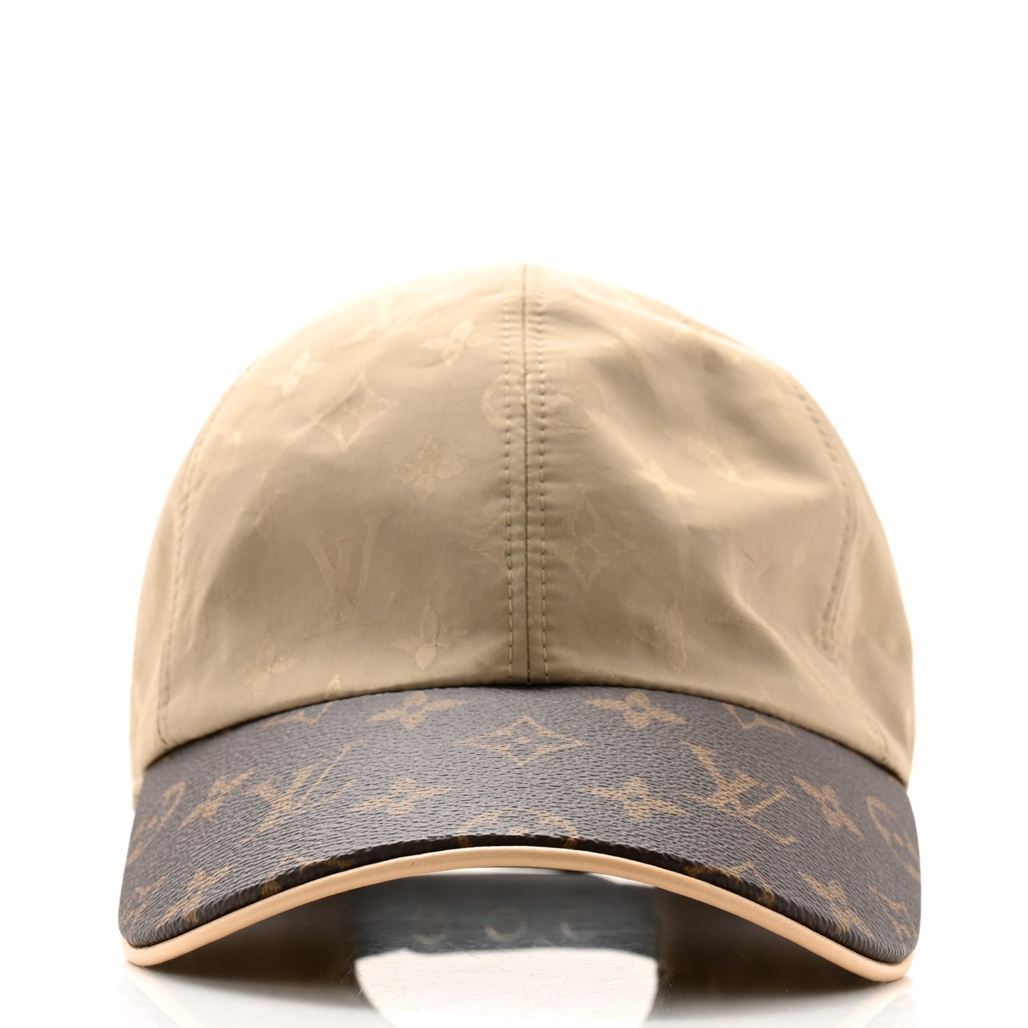 Monogram Polyester Silk LV Get Ready Cap M Beige