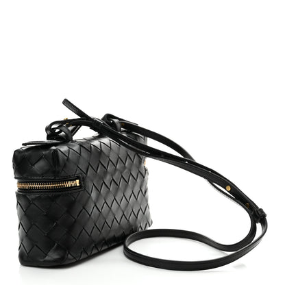 Bottega Veneta Calfskin Intrecciato Bang Bang Vanity Case Black 3 of 11