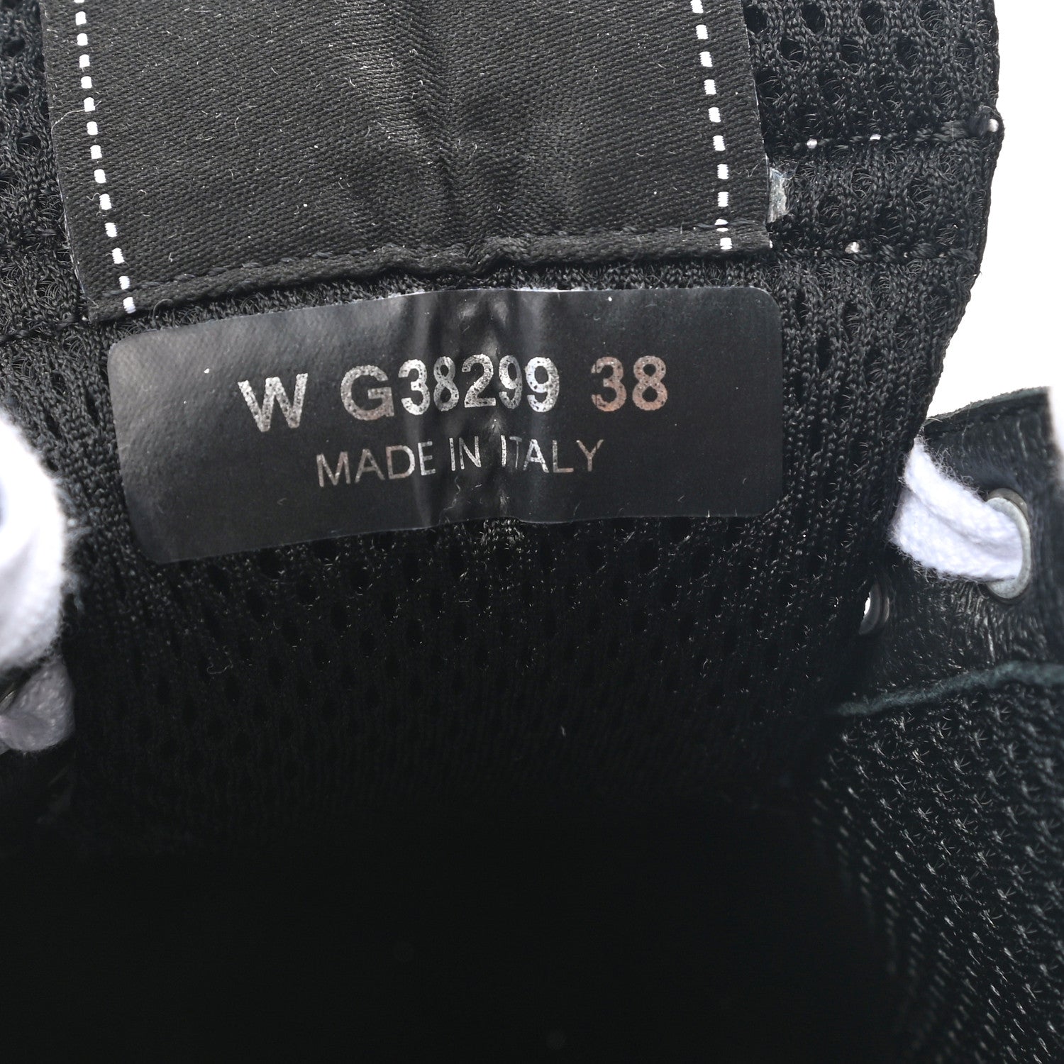 Chanel Mesh Suede Grained Calfskin Womens CC Sneakers 38 Black White 7 of 8