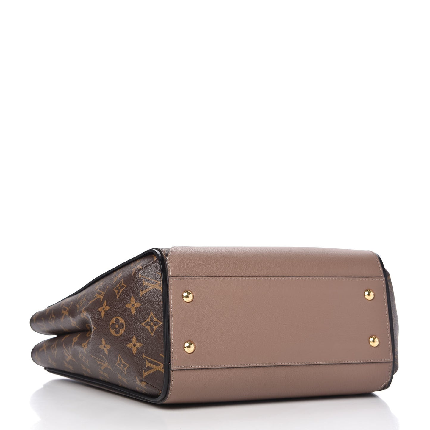 Calfskin Monogram Kimono Tote Taupe Glace