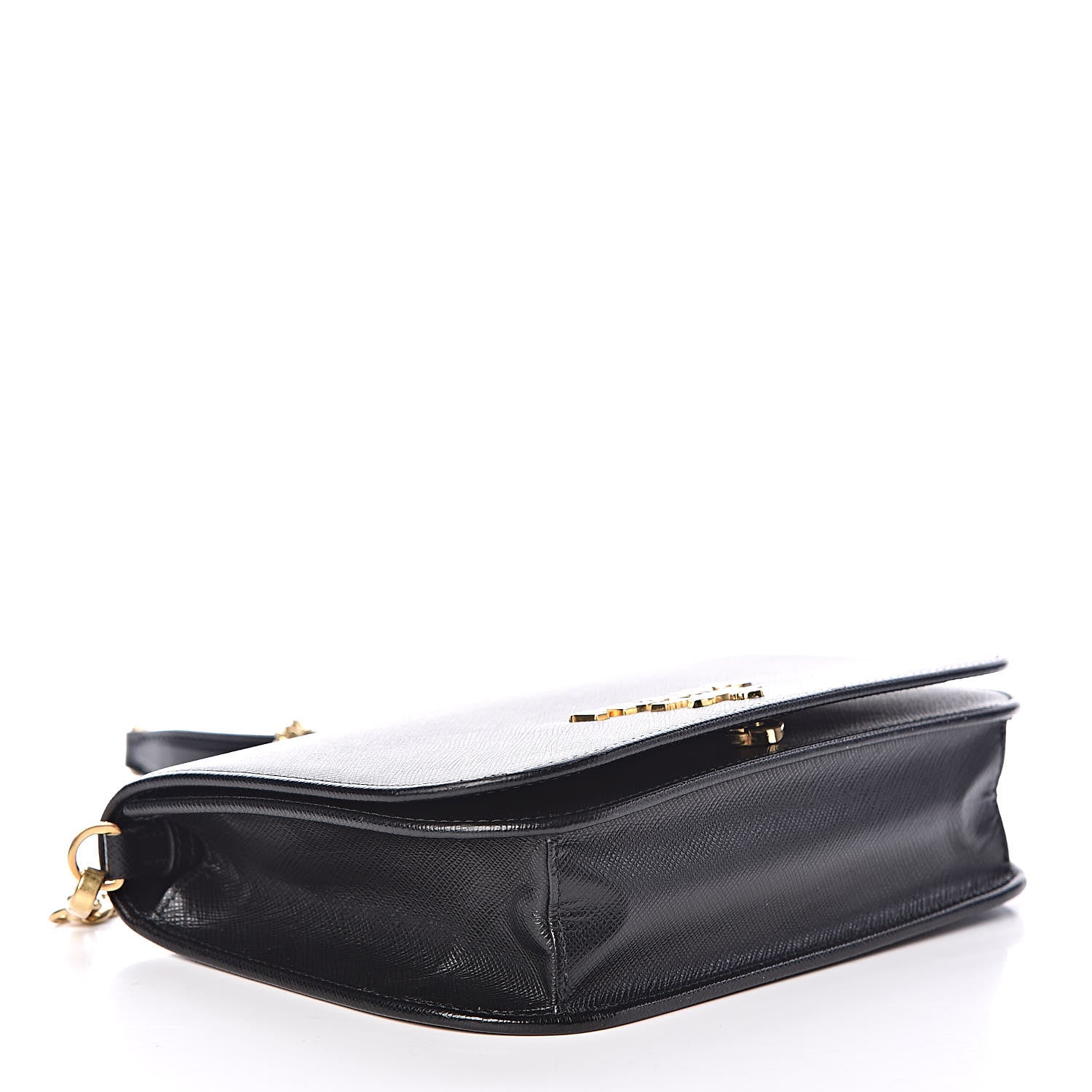 Prada Saffiano Lux Crossbody Bag Black 4 of 9