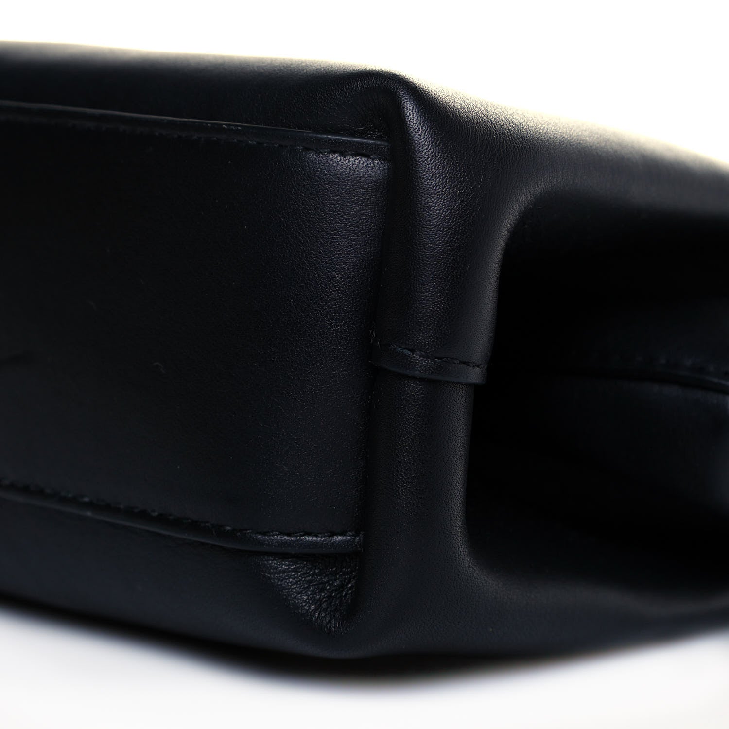Bottega Veneta Calfskin Small The Point Triangle Bag Black 8 of 10