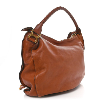 Chloe Calfskin Large Marcie Satchel Tan 2 of 12