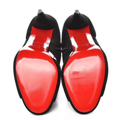 Christian Louboutin Veau Velours Belfeconica 120 Booties 39 Black 5 of 8