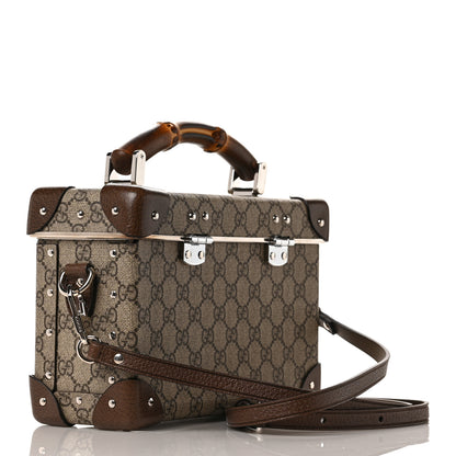 Gucci GG Supreme Monogram Globe-Trotter Beauty Case Brown 3 of 8