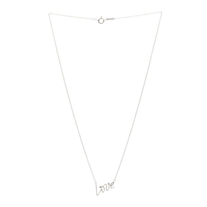 Tiffany Sterling Silver Paloma Picasso Graffiti Love Pendant Necklace 3 of 5