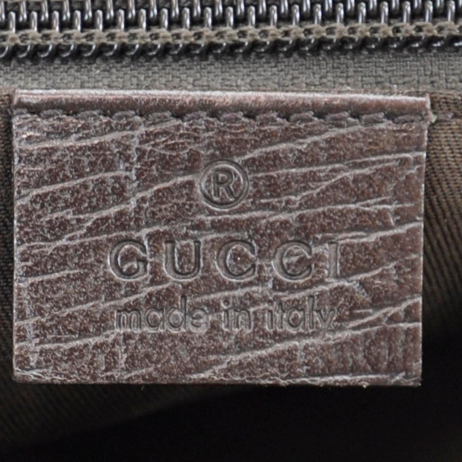 Gucci GG Supreme Monogram Small Zippered Shopping Tote Dark Brown 8 of 11