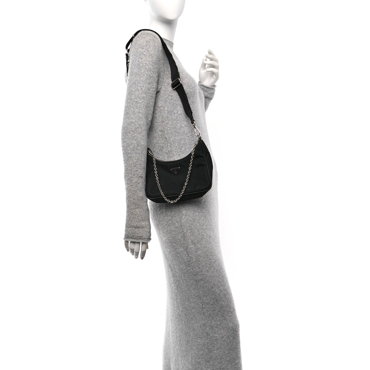 Nylon Re-Edition 2005 Shoulder Bag Black