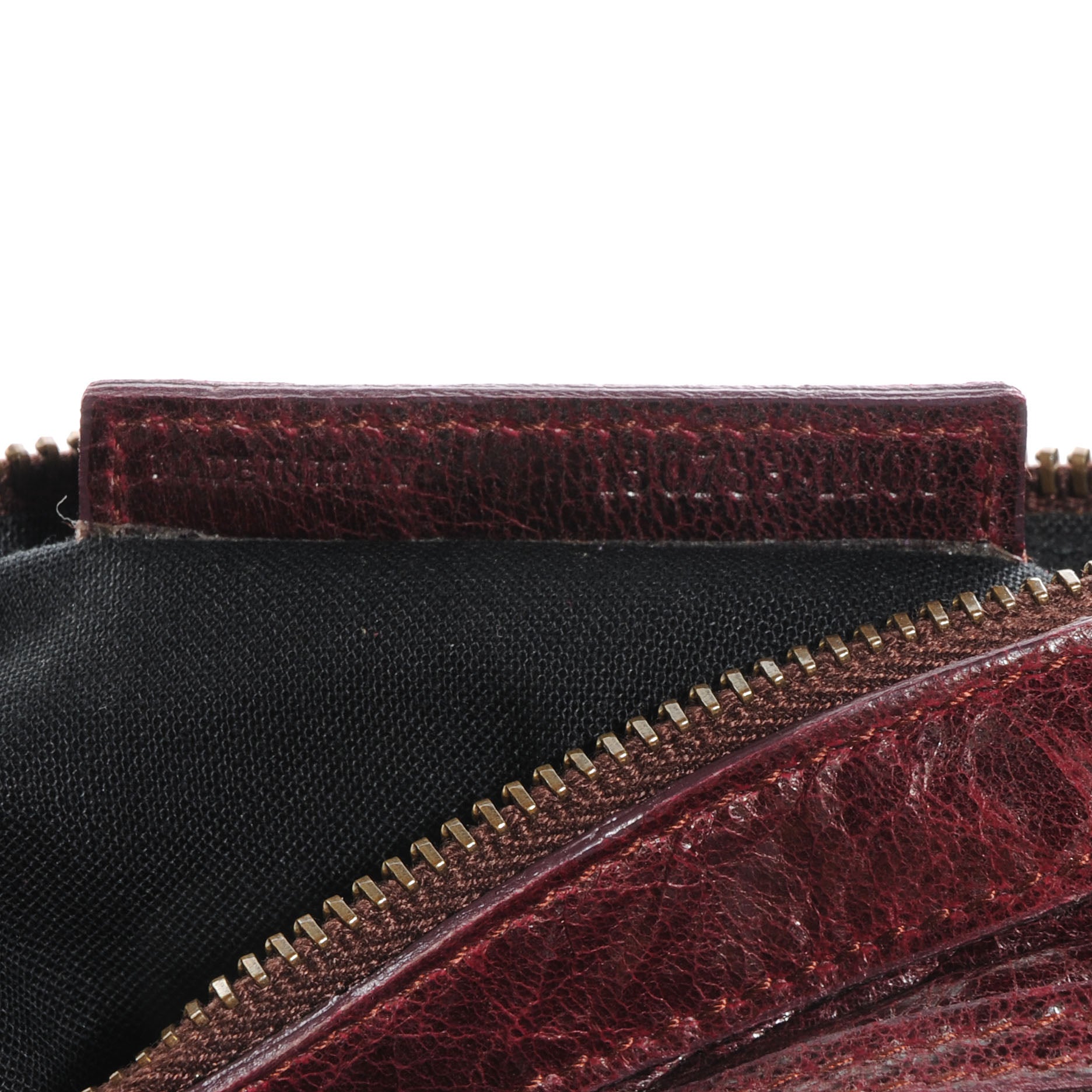Balenciaga Chevre M Porte-Monnaie Coin Purse Bordeaux 8 of 8