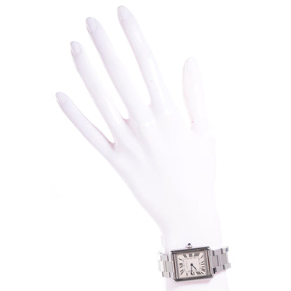 Cartier Stainless Steel 24mm Tank Solo Quartz Watch 2 of 8