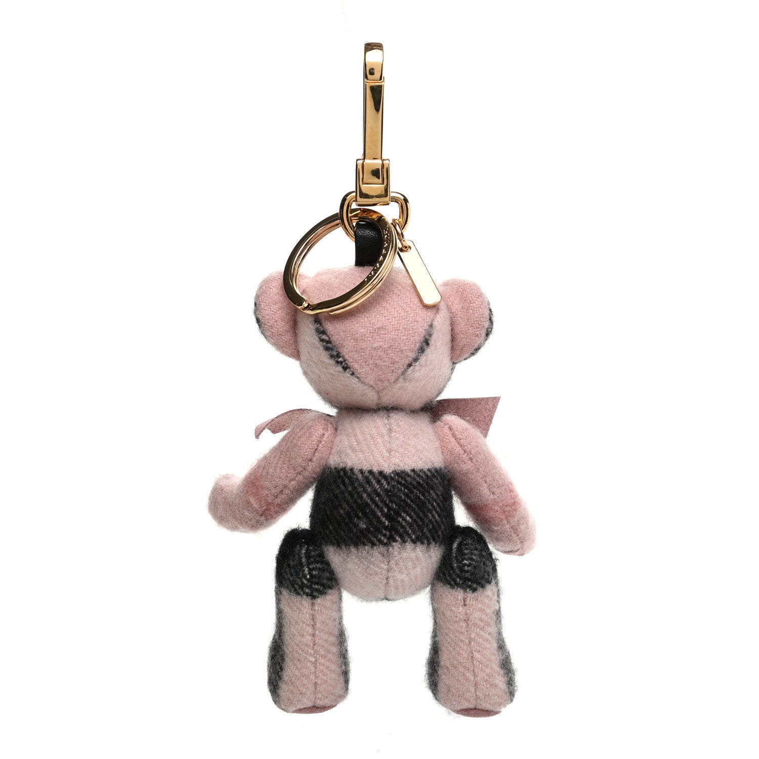 Burberry Cashmere House Check Thomas Bear Bag Charm Ash Rose 3 of 6