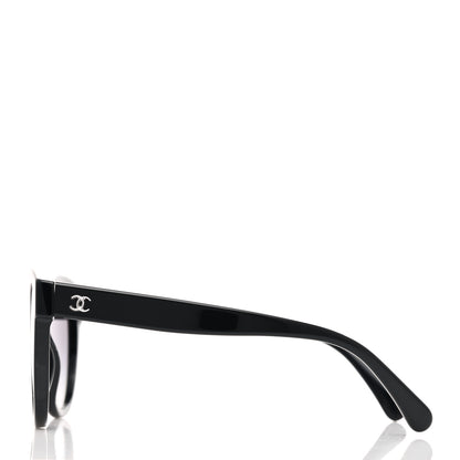 Chanel Acetate CC Butterfly Sunglasses 5414 Black Beige 3 of 7