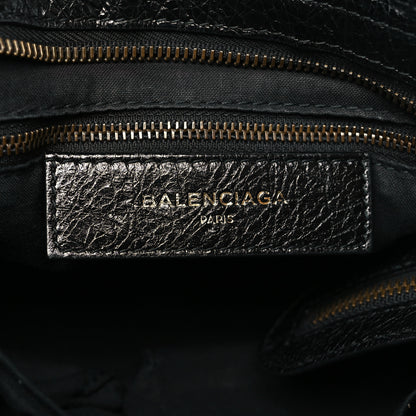 Balenciaga Agneau Classic Hardware S City Logo Strap Black White 7 of 11