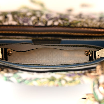 Christian Dior Canvas D-Constellation Embroidered Medium Lady D-Lite Latte Multicolor 5 of 9
