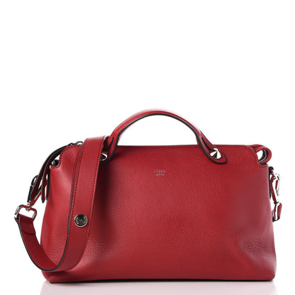 Fendi Vitello Dolce Marmol Medium By The Way Boston Bag Ciliegia 1 of 10