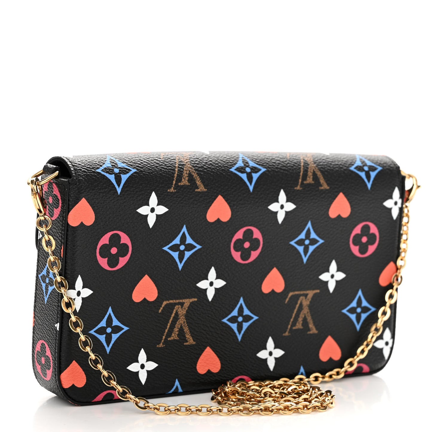 Game On Felicie Chain Wallet Black